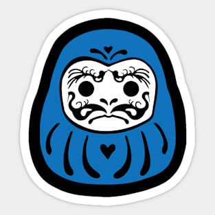 Daruma (Blue) Sticker